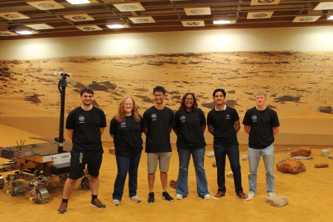 UKSEDS Olympus Rover Trials volunteers at the test venue